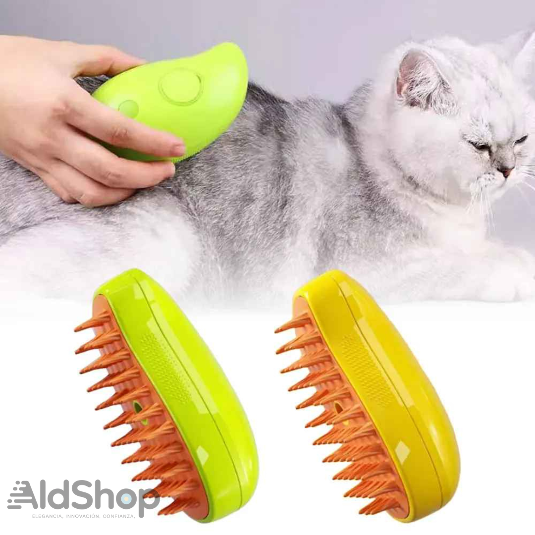 Cepillo de vapor para mascotas 3 en 1